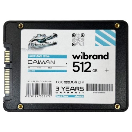 Накопитель SSD 2.5" 512GB Caiman Wibrand (WI2.5SSD/CA512GB)