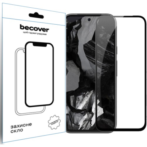 Стекло защитное BeCover Google Pixel 8a Black (711663)
