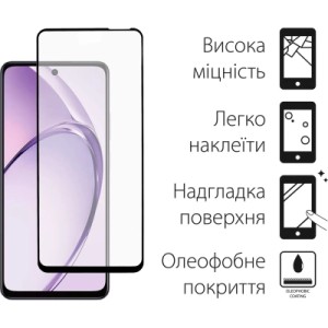 Стекло защитное Dengos Full Glue OPPO A3 (black) (TGFG-373)