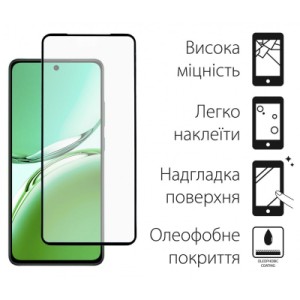 Стекло защитное Dengos Full Glue OPPO Reno 12F 4G (black) (TGFG-374)