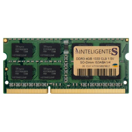Модуль памяти для ноутбука SoDIMM DDR3 4GB 1333 MHz INTELIGENTES (IS3ABA1/4)