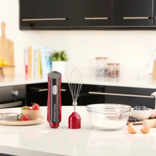 Блендер Russell Hobbs Hobbs заглибний Desire Red, 500Вт, чаша-500мл, вінчик, міні-подріб. (27140-56)