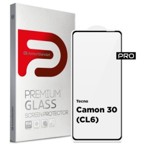 Стекло защитное Armorstandart Pro Tecno Camon 30 (CL6) Black (ARM77128)