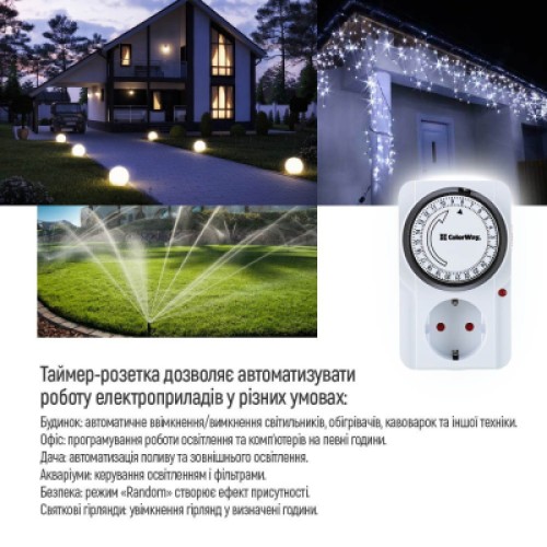 Умная розетка ColorWay CW-STM01-24H