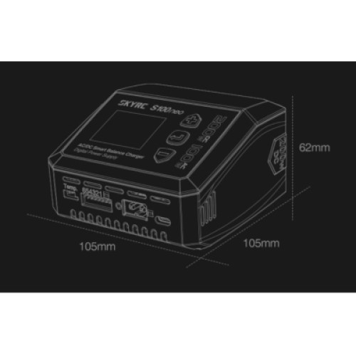 Зарядное устройство для дрона SkyRc S100 Neo LiPo 1-6s 200W AC/DC 200W (S100neo)
