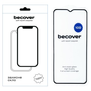 Стекло защитное BeCover ZTE Blade A34 10D Black (712336)