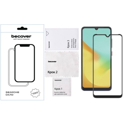 Стекло защитное BeCover ZTE Blade A35/A55 Black (712313)