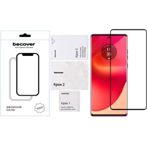 Стекло защитное BeCover Motorola Edge 50 Fusion Black (712344)