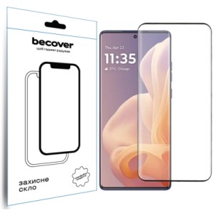 Стекло защитное BeCover Motorola Moto G85 Black (712350)
