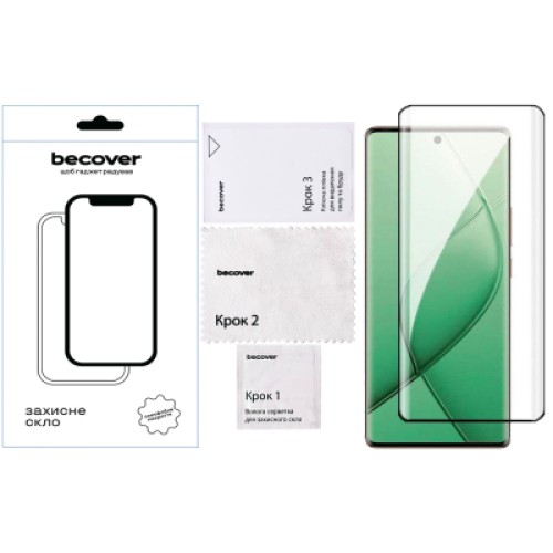 Стекло защитное BeCover Tecno Spark 20 Pro Plus (KJ7) Black (712348)