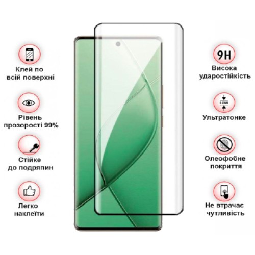 Стекло защитное BeCover Tecno Spark 20 Pro Plus (KJ7) Black (712348)