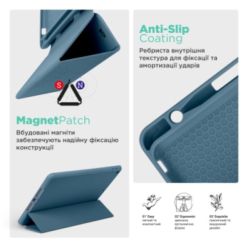 Чехол для планшета Armorstandart Smart Fold Pen Apple iPad Pro 11 (2024) Lavender Grey (ARM78127)