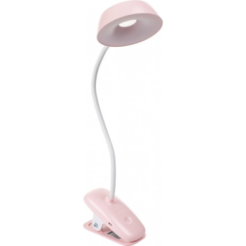 Настольная лампа Philips Donutclip 3Вт 4000K 1200мАг USB-A рожевий (929003179607)