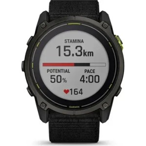 Смарт-часы Garmin Enduro 3, Crbn Gry DLC Ti w/Blk Sport Loop Band, GPS (010-02751-01)