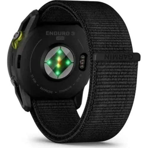 Смарт-часы Garmin Enduro 3, Crbn Gry DLC Ti w/Blk Sport Loop Band, GPS (010-02751-01)