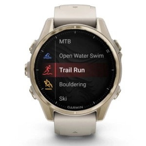 Смарт-часы Garmin fenix 8 43mm, AMOLED, Saph, SftGldSS/FgGry, FogGry/DkSndbnd, GPS (010-02903-11)