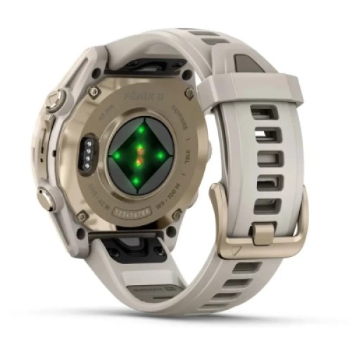 Смарт-часы Garmin fenix 8 43mm, AMOLED, Saph, SftGldSS/FgGry, FogGry/DkSndbnd, GPS (010-02903-11)