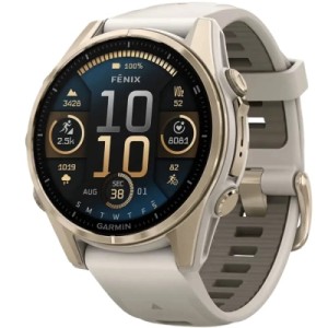 Смарт-часы Garmin fenix 8 43mm, AMOLED, Saph, SftGldSS/FgGry, FogGry/DkSndbnd, GPS (010-02903-11)