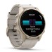 Смарт-часы Garmin fenix 8 43mm, AMOLED, Saph, SftGldSS/FogGryLeatherBnd, Excl, GPS (010-02903-40)