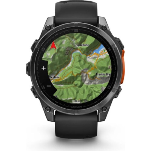 Смарт-часы Garmin fenix 8 47mm, AMOLED, Glass/SS, SlateGray Steel/Black, BlkBnd, GPS (010-02904-00)