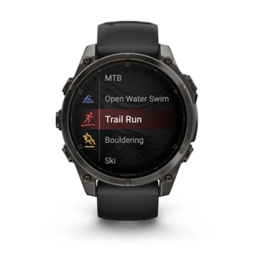 Смарт-часы Garmin fenix 8 47mm, AMOLED, Saph, CrbnGryTi/Blk, Blk/PebbleGryBnd, GPS (010-02904-21)