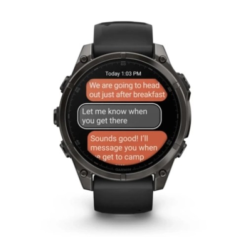 Смарт-часы Garmin fenix 8 47mm, AMOLED, Saph, CrbnGryTi/Blk, Blk/PebbleGryBnd, GPS (010-02904-21)