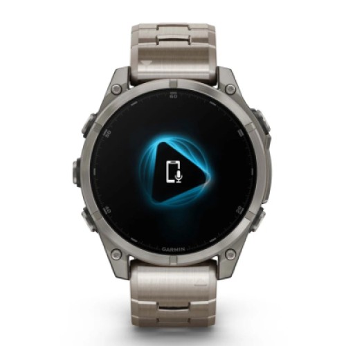 Смарт-часы Garmin fenix 8 47mm, AMOLED, Saph, Ti/Bare/Graphite w/TiBand,Excl, GPS (010-02904-40)