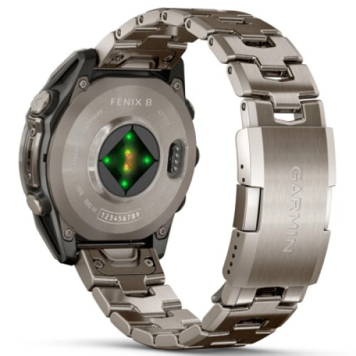 Смарт-часы Garmin fenix 8 47mm, AMOLED, Saph, Ti/Bare/Graphite w/TiBand,Excl, GPS (010-02904-40)