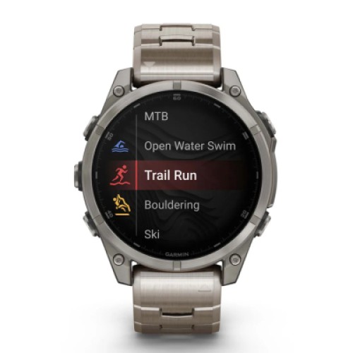 Смарт-часы Garmin fenix 8 47mm, AMOLED, Saph, Ti/Bare/Graphite w/TiBand,Excl, GPS (010-02904-40)