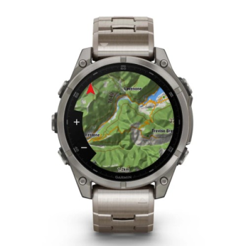 Смарт-часы Garmin fenix 8 47mm, AMOLED, Saph, Ti/Bare/Graphite w/TiBand,Excl, GPS (010-02904-40)