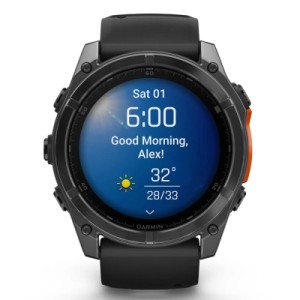 Смарт-часы Garmin fenix 8 51mm, AMOLED, Glass/SS, SlateGray Steel/Black,BlkBnd, GPS (010-02905-00)