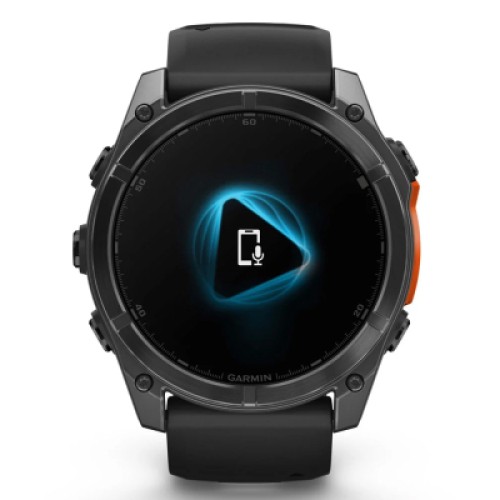 Смарт-часы Garmin fenix 8 51mm, AMOLED, Glass/SS, SlateGray Steel/Black,BlkBnd, GPS (010-02905-00)
