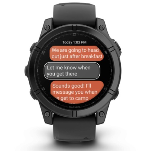 Смарт-часы Garmin fenix E, 47mm, Slate Gray Steel/Black, GPS (010-03025-01)