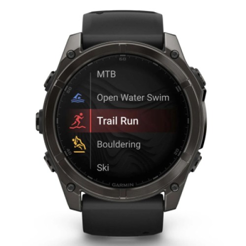 Смарт-часы Garmin fenix 8 51mm,AMOLED,Saph,CrbnGryTi/Blk,Blk/PebbleGryBnd (010-02905-21)