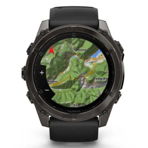 Смарт-часы Garmin fenix 8 51mm,AMOLED,Saph,CrbnGryTi/Blk,Blk/PebbleGryBnd (010-02905-21)