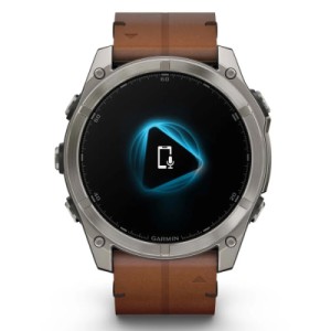 Смарт-часы Garmin fenix 8 51mm,AMOLED,Sapphire, Bare Ti, Blk/Chsnt Lthr (010-02905-40)