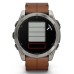 Смарт-часы Garmin fenix 8 51mm,AMOLED,Sapphire, Bare Ti, Blk/Chsnt Lthr (010-02905-40)