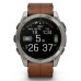Смарт-часы Garmin fenix 8 51mm,AMOLED,Sapphire, Bare Ti, Blk/Chsnt Lthr (010-02905-40)
