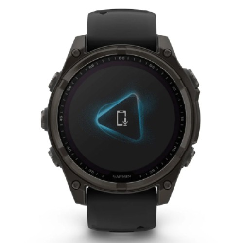 Смарт-часы Garmin fenix 8 47mm,Saph Solar,CrbnGry Ti/Blk,Blk/PblGryBnd (010-02906-11)
