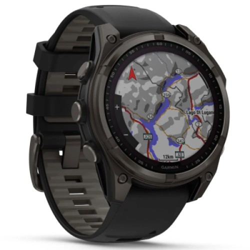 Смарт-часы Garmin fenix 8 47mm,Saph Solar,CrbnGry Ti/Blk,Blk/PblGryBnd (010-02906-11)