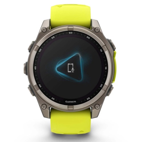 Смарт-часы Garmin fenix 8 47mm,Saph Solar, BareTi/Graphite,AmpYe/GrphBnd (010-02906-21)