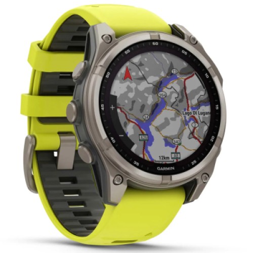 Смарт-часы Garmin fenix 8 47mm,Saph Solar, BareTi/Graphite,AmpYe/GrphBnd (010-02906-21)