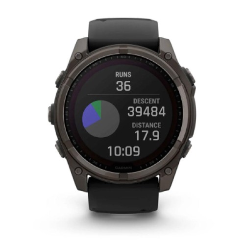 Смарт-часы Garmin fenix 8 51mm,Saph Solar,CrbnGry Ti/Blk,Blk/PblGryBnd (010-02907-11)