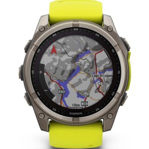 Смарт-часы Garmin fenix 8 51mm,Saph Solar, BareTi/Graphite,AmpYe/GrphBnd (010-02907-21)