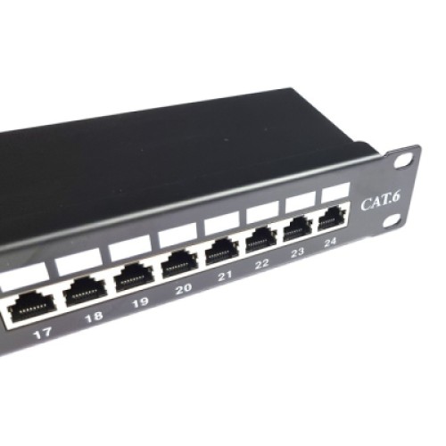 Патч-панель 19" 24xRJ45 STP cat.6, 1U Eserver (WT-2084-CAT 6)