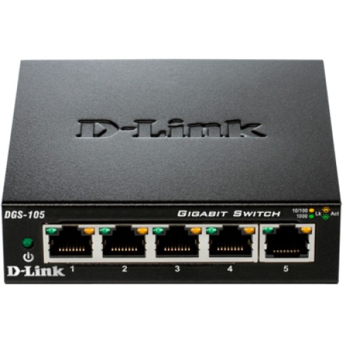 Коммутатор сетевой D-Link DGS-105