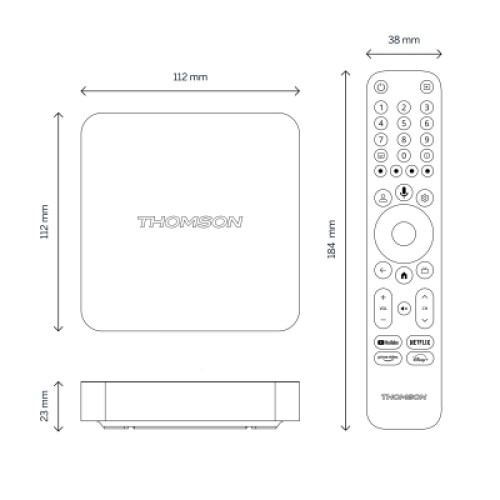 Медиаплеер THOMSON Streaming Box 240 4K UHD (223489)