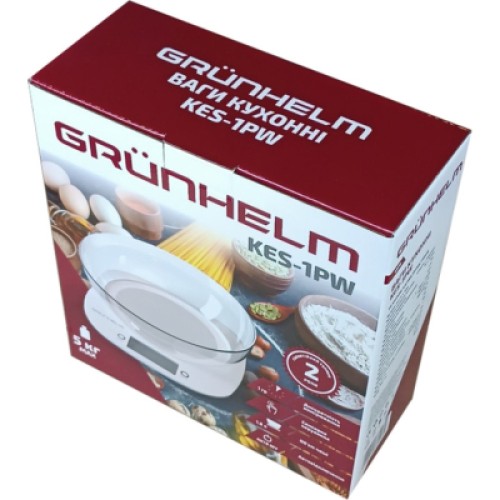 Весы кухонные Grunhelm KES-1PW