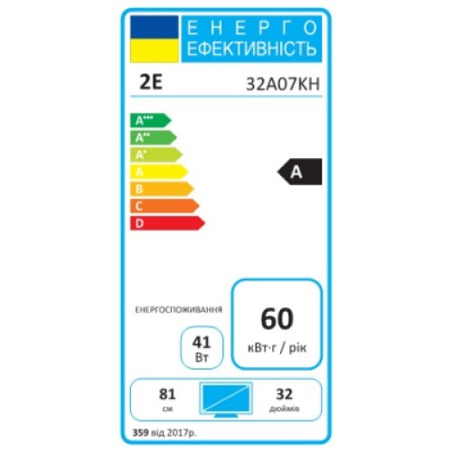 Телевизор 2E 2E-32A07KH