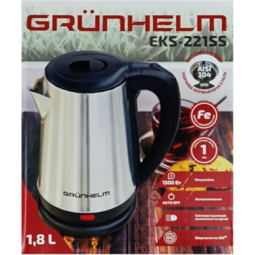 Электрочайник Grunhelm EKS-221SS